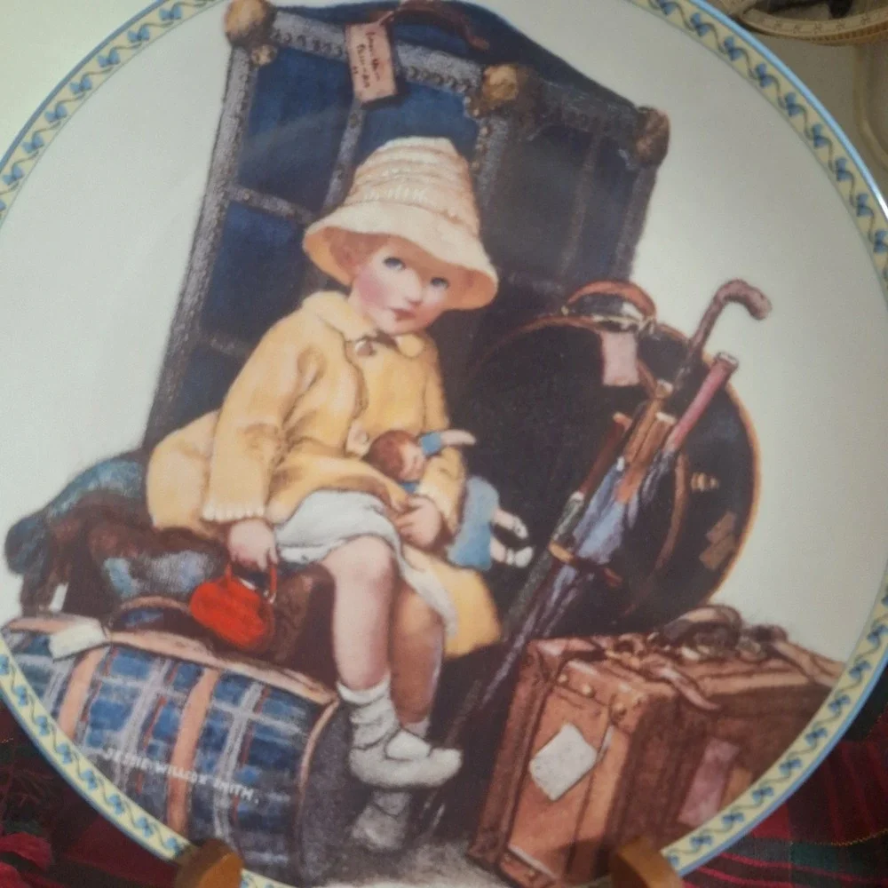 Knowles Jessie Willcox Smith Ready and Waiting Collector Plate 556A Vintage Art